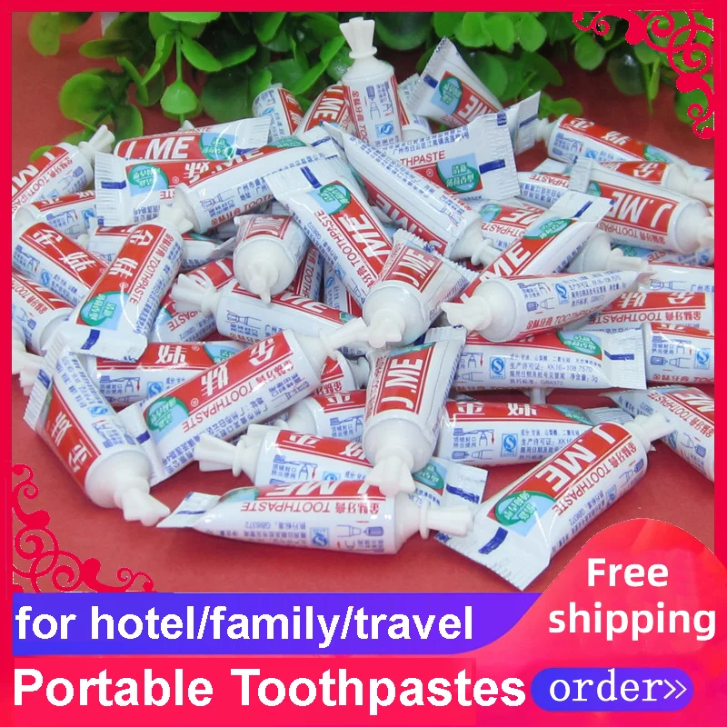 

Free Shipping 3g Portable Dentistry Disposable Toothpastes Independent Package Wholesale Hotel Supplies Personal Care Appliance