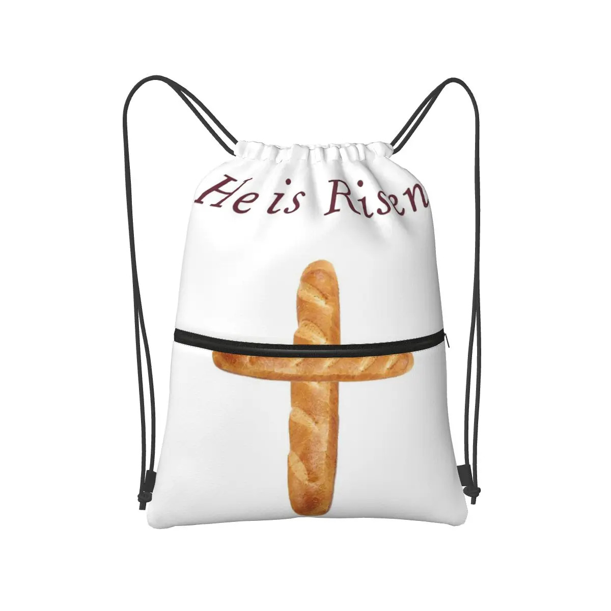 

He Is Risen, Shirley's Bread Apron (Community) Backpacks Fashion Drawstring Bundle Pocket Sundries Bag Book Bags for Man Woman