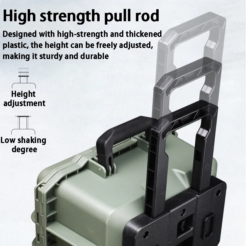Tool Storage Case Outdoor Equipment Instrument Safety Protection Pull Rod Box Portable Hardware Tools Organizer Boxes