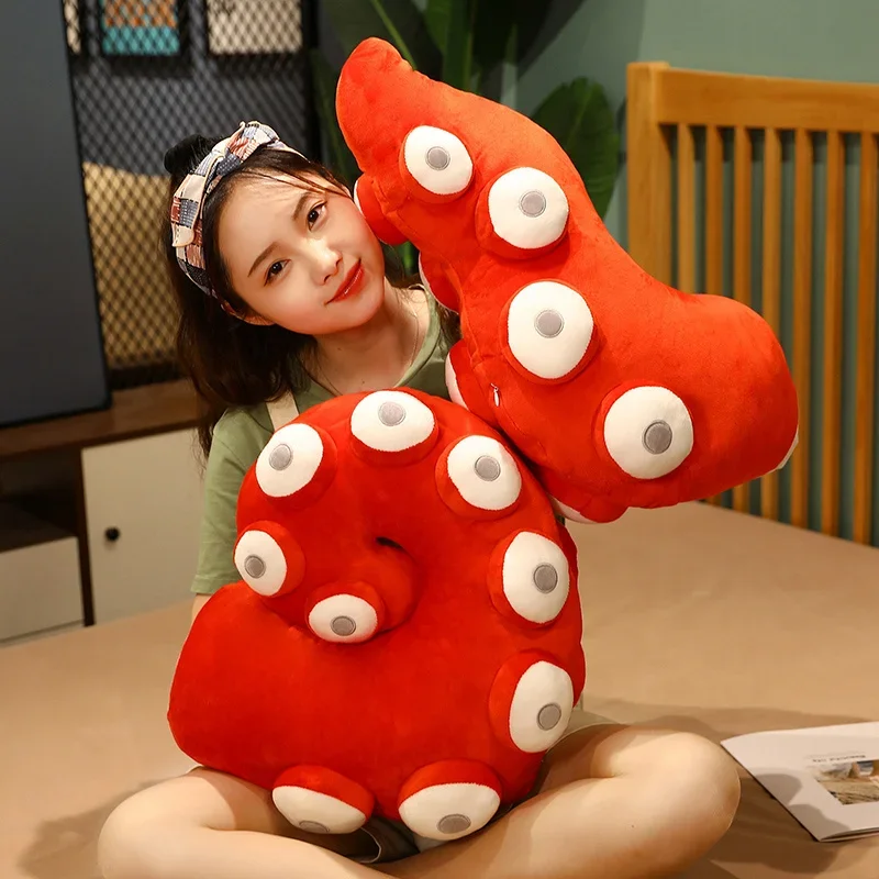 New Simulated Octopus Tentacles Plush Throw Pillows Soft Warm Hands and Feet Tentacles Dolls Funny Room Decor Gifts for Kids