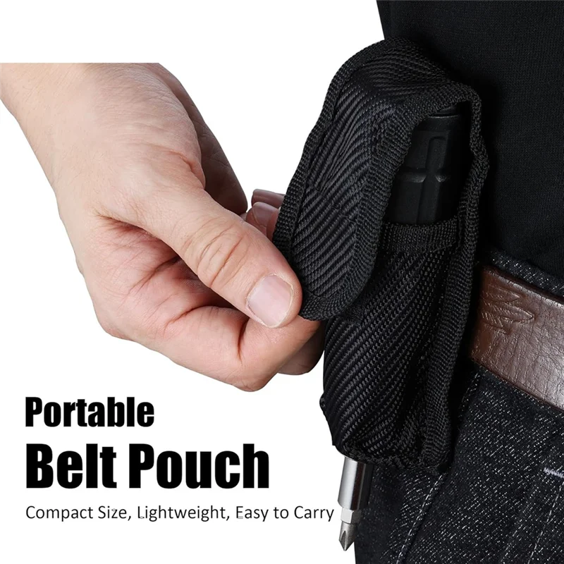 BAAG-10-In-1 مفك براغي بسقاطة متعدد البت، مع لقم فيليبس/مشقوق/توركس/عرافة ومفك صامولة 1/4 بوصة، مع حقيبة حزام