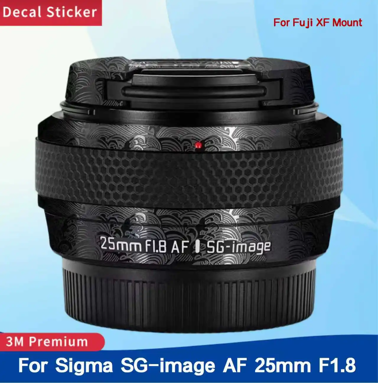 For SG-image AF 25mm F1.8 For Fuji XF Mount Lens Sticker Protective Skin Decal Film Protector Coat