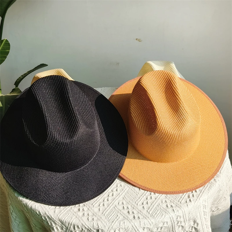 special basin hat for women fedora hats 4 colors elegant hat ladies Breathable caps  sun hat beach summer jazz hat panama