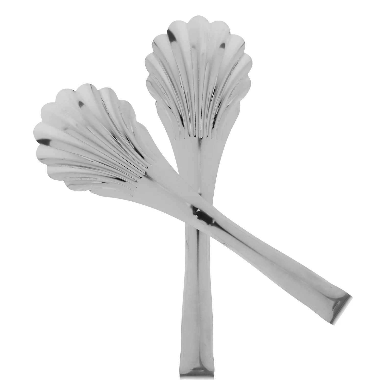 

2pcs Stainless Steel Shell Tongs Elegant Serving Utensils For Buffet Home Kitchen Bread Pastry Appetizer Salad Food Tweezers