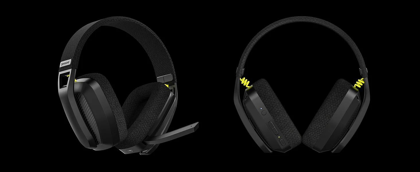 BINNUNE BW06 Bluetooth-Headsets Gamer mit Mikrofon für PS5 PS4 PC Mac Playstation Wireless 2,4 GHz Gaming-Kopfhörer mit Mikrofon – Detail 10
