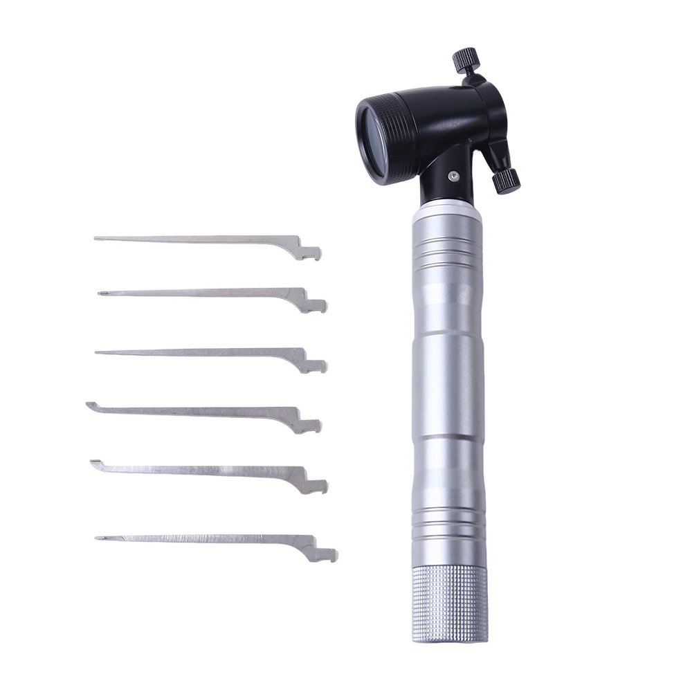 7-Piece Rotatable Eagle Eye Magnifying Glass Lock Scope with 6 Needles Lock Picking Tool Locksmith Tools
