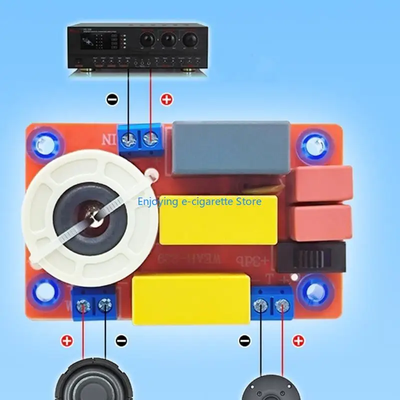 100W Speaker Frequency Divider Board Professional 2 Way Speaker Crossover Filter Y4QF