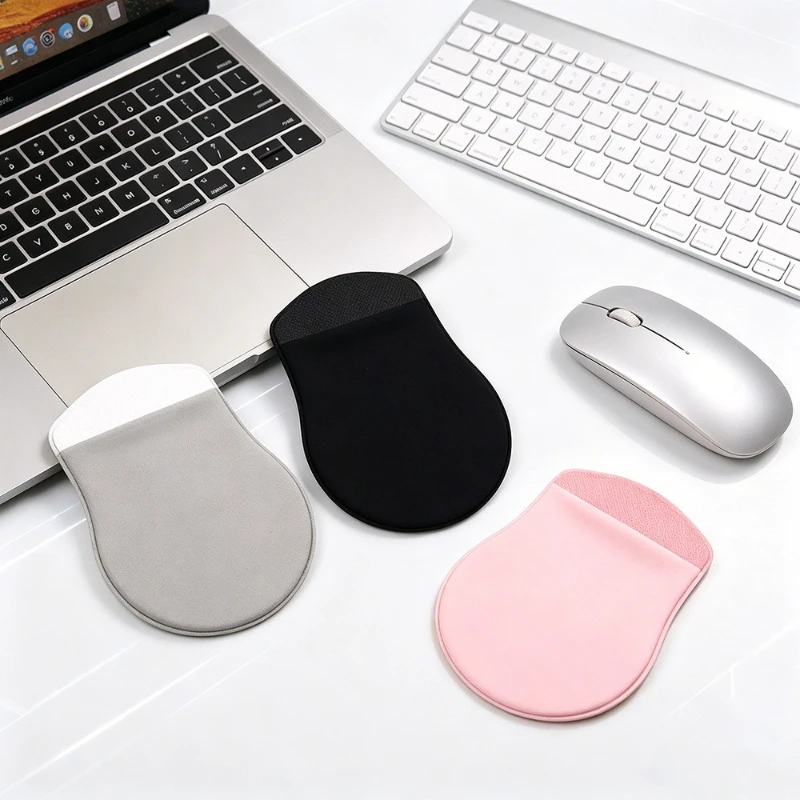 Self-adhesive Mouse Storage Bag Laptop Back Sticker Hard Disk Bag Traceless Elastic Lycra Mouse Bag