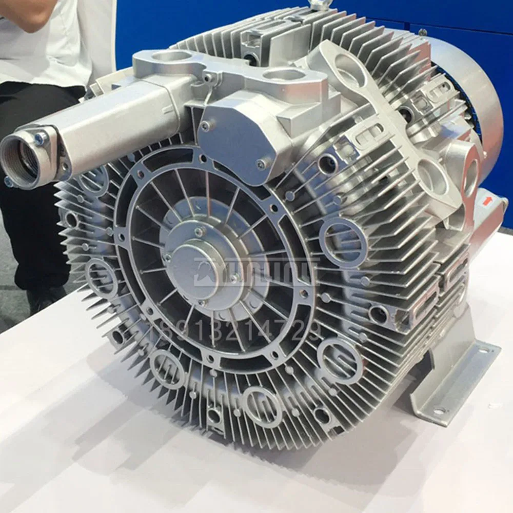 Ventilatore di aerazione a risparmio energetico Pompa d'aria a vortice ad altissima pressione Ventilatore di ossigeno a basso rumore Funzionamento senza olio di piccolo volume