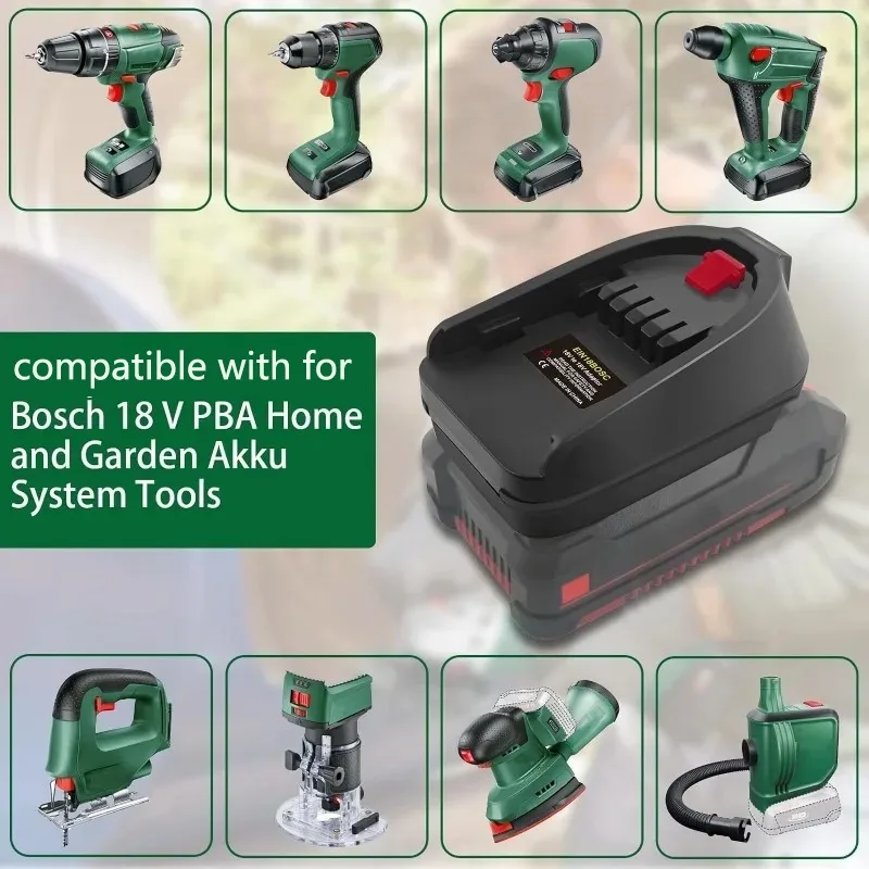 

Адаптер EIN18BOSC для литий-ионного аккумулятора Einhell 18 В PXBP-300 PXBP-600 с литий-ионным аккумулятором Bosch 18 В PBA, электроинструмент