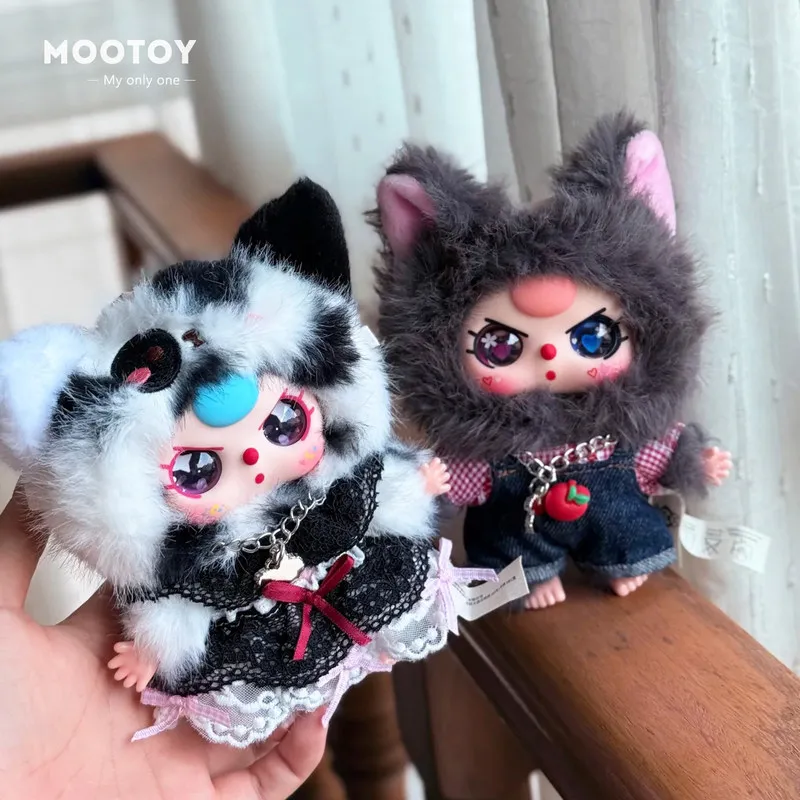 

Mootoy Authentic Babythree Cat And Dog Plush Blind Box Keychain Bag Pendant Ornament Gift For Toy Collectors And Decor Lovers