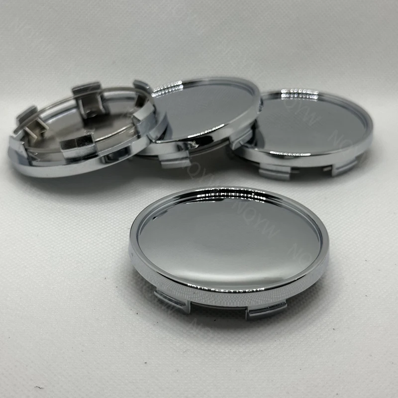 4Pcs/Set 62mm Car Hub Center Cap Car Rim Hubcap Cover ABS Black Silver Hubcap Dust-proof Covers Auto Modification Accessories