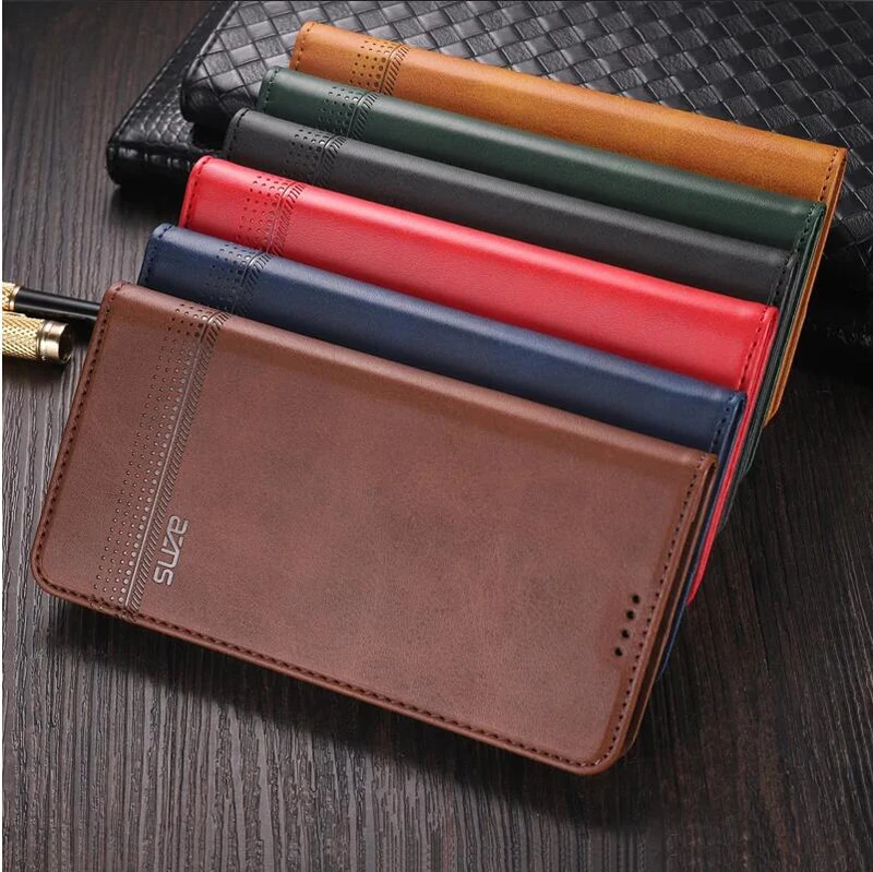 

Brand Leather Case For Samsung Galaxy S24 Ultra Flip Phone Case For Samsung Galaxy S24 Ultra Plus Cover Stand Holder Shell Bag