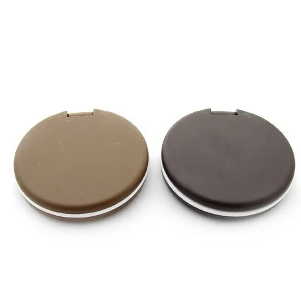 Ensemble de peignes pliants 2 en 1, miroir de poche portable, mini miroir de maquillage, durable, en forme de biscuit au chocolat