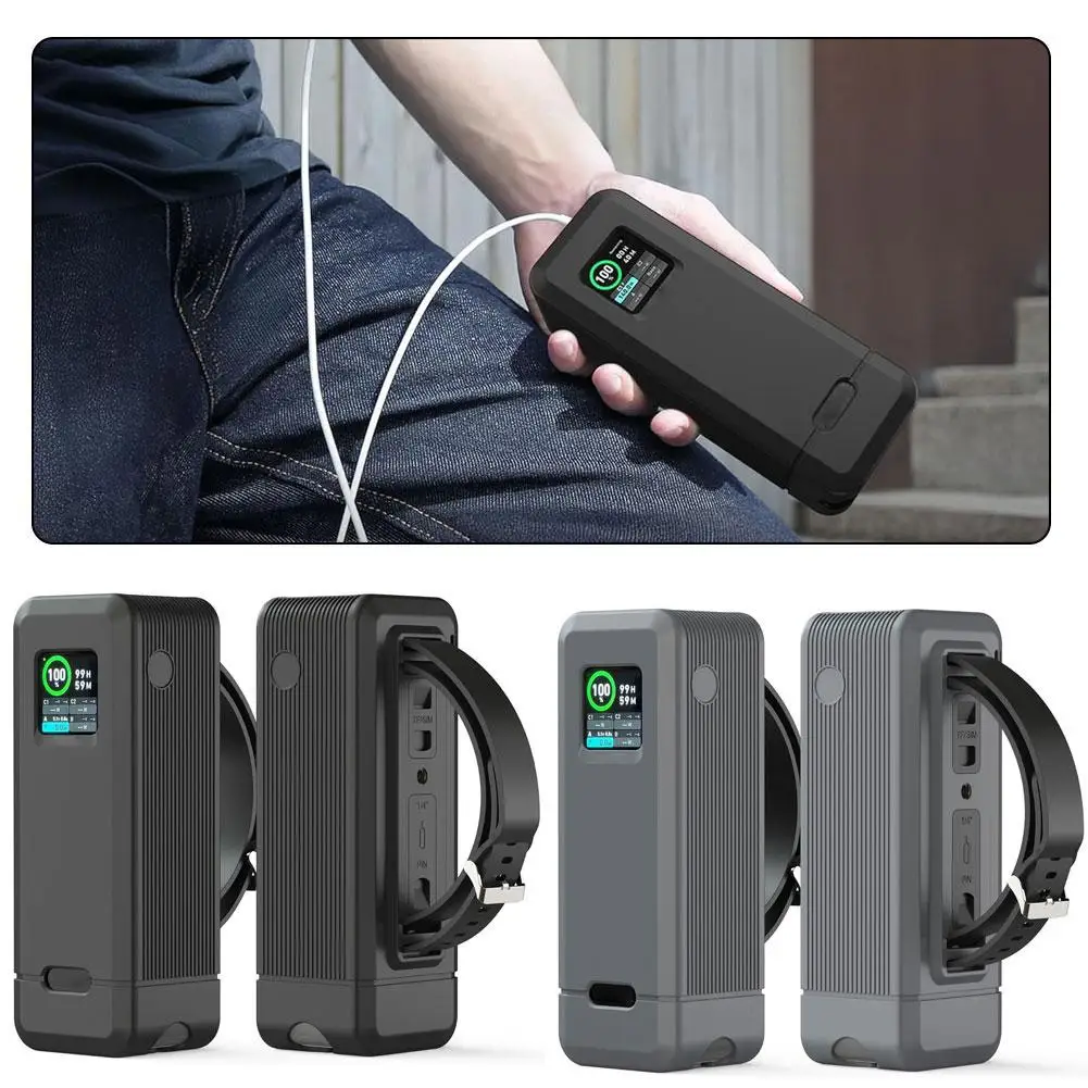 Силиконовая флейта для Anker Prime 27650 мАч 250 Вт портативное зарядное устройство TF/SIM-карта портативная модная переноска для путешествий флейта H J8P3