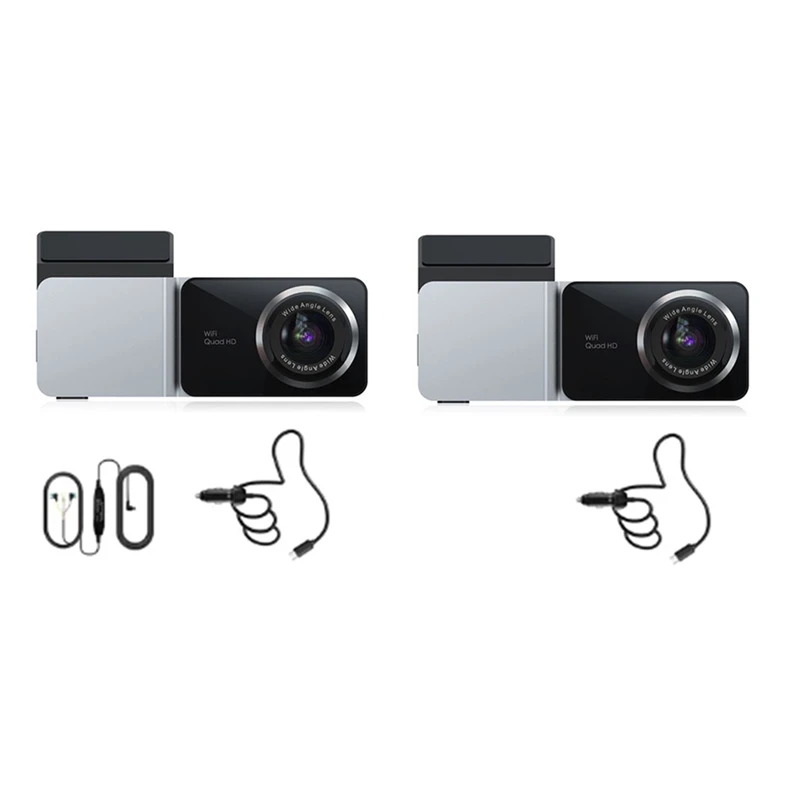 2K Dash Cam Front And Rear Dual Camera Car DVR Night Vision Dash Camera Recorder 24H Parking Monitor Built-In Wifi