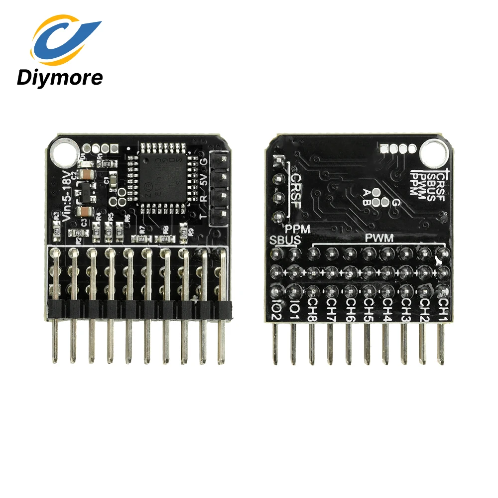 8-Channel Signal Converter PWM Conversion Module for FPV Drone Receiver Automatic Protocol Conversion Real-Time No Delay