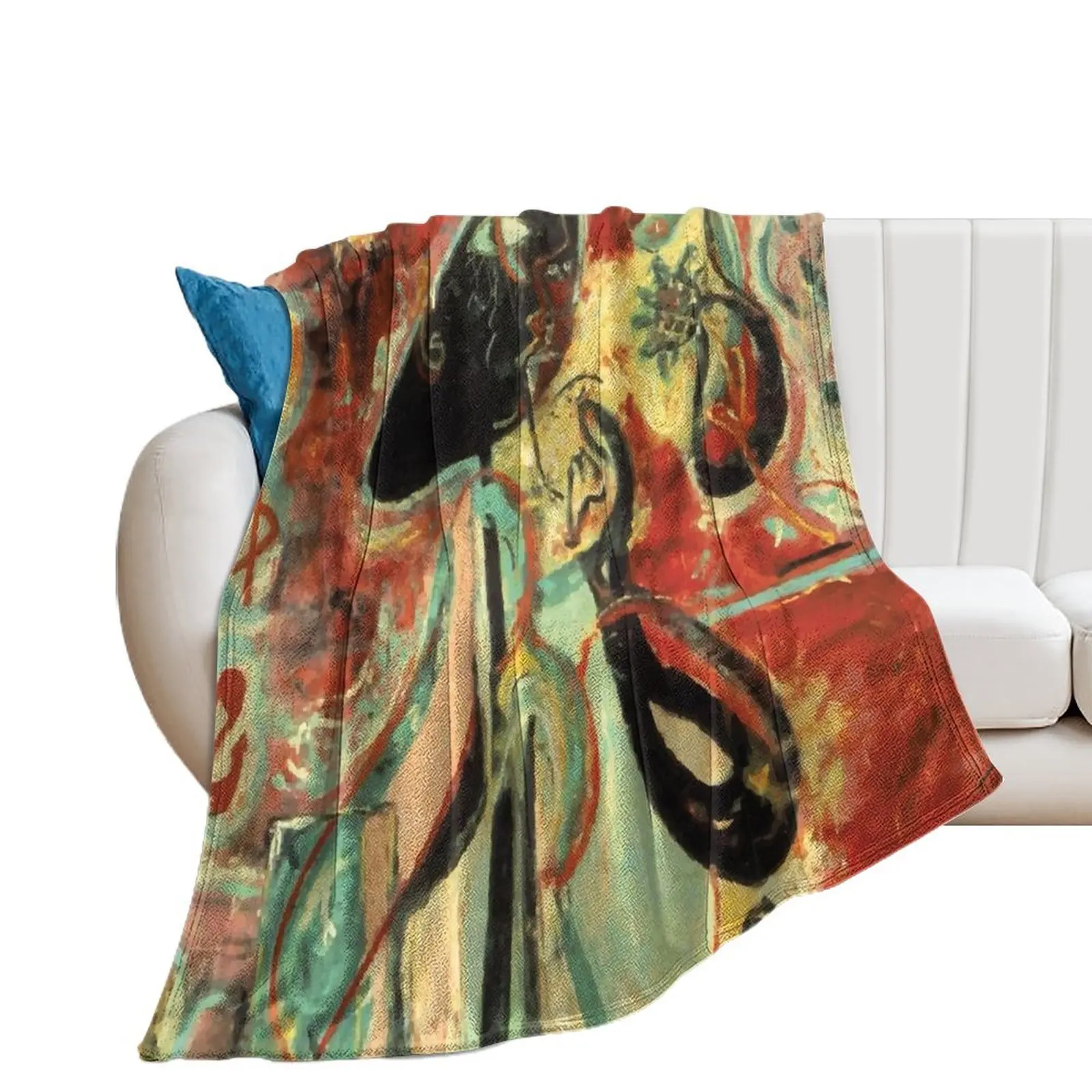 

Jackson Pollack | Moon Woman Throw Blanket Single christmas decoration Blankets