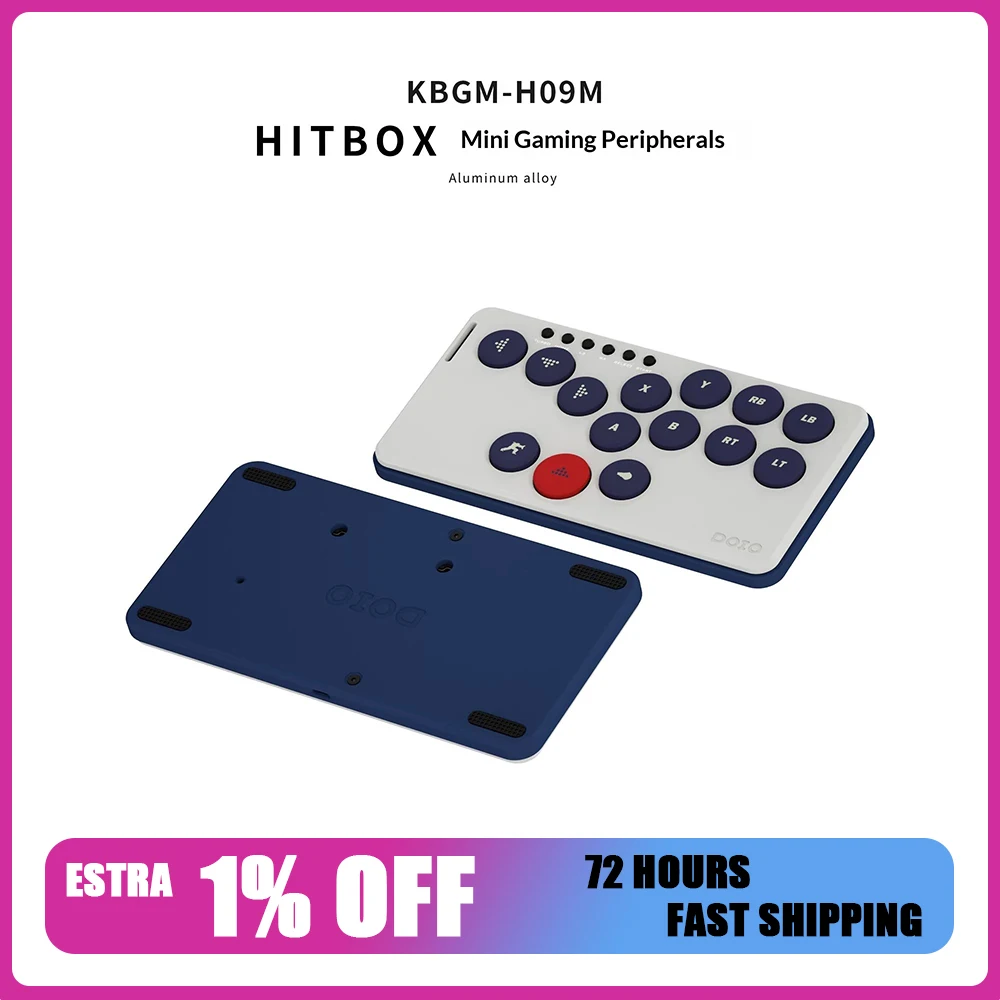 

Механическая клавиатура DOIO KBGM-H09M, эргономичный дизайн, материал из алюминиевого сплава, RGB-подсветка, PBT-клавиши, OLED-дисплей, аксессуары для ПК, подарки