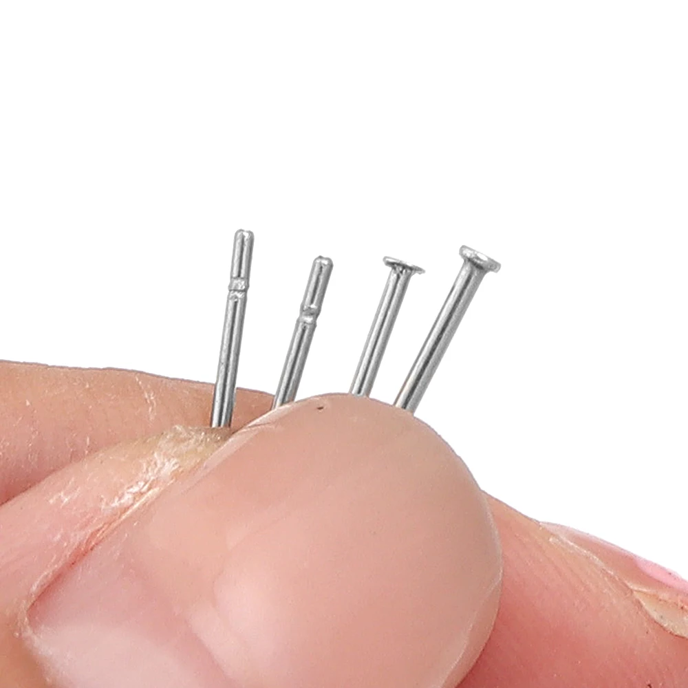 200pcs/lot 316 Stainless Steel Flat Head Ear Pins Earring Studs Blank Post Base Pins For DIY Earrings Piercing Jewelry Making view 6