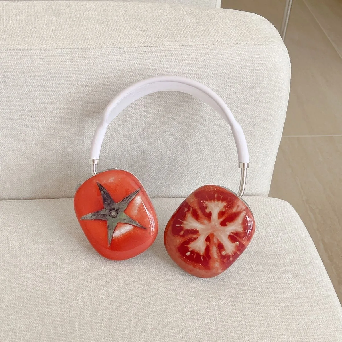 

Tomato film for AirPods Max for Apple Head mounted Bluetooth Earbuds Protective Earrings