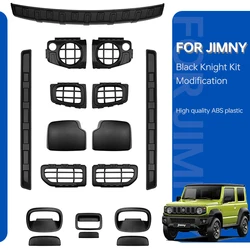 Tampa do farol do carro para Suzuki Jimny, cauda luz cobre, frente luz de nevoeiro guarnição, JB64, JB74, 2019, 2023, JB74 acessórios, 2pcs