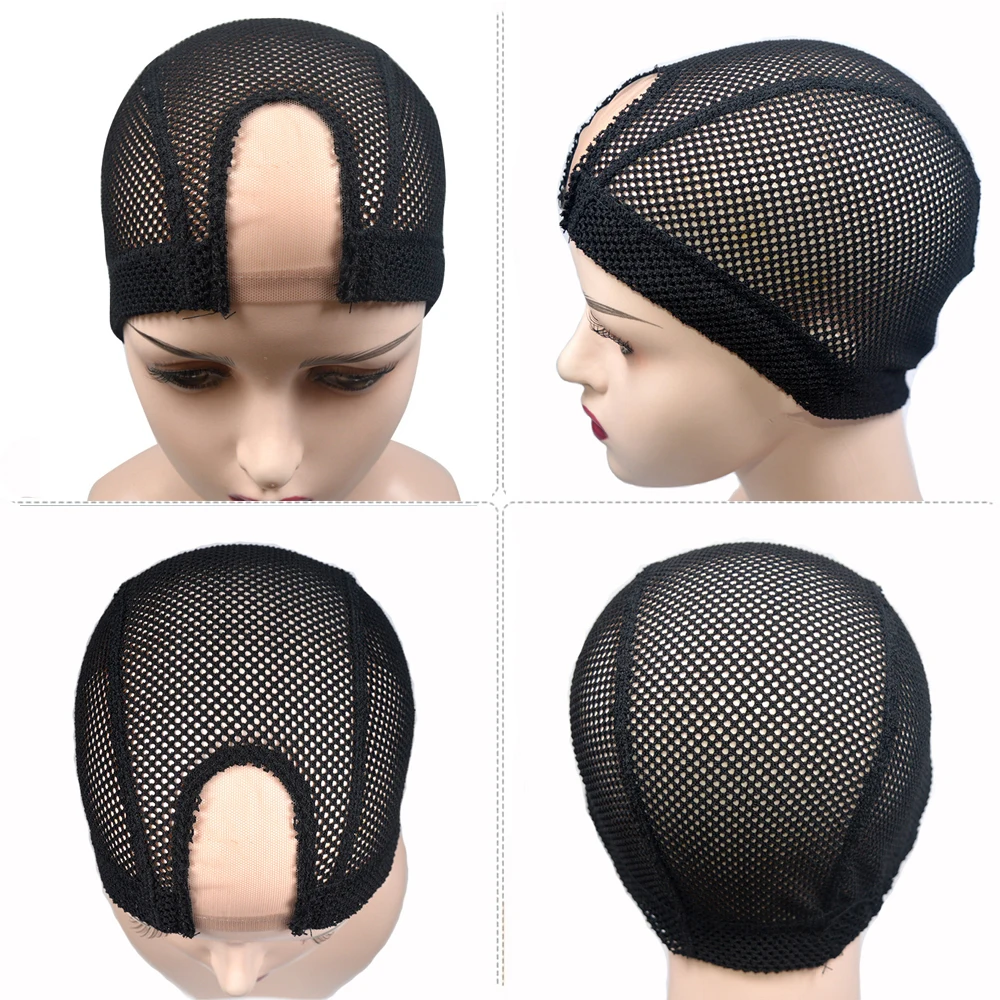 U Part Lace Wig Cap For Making Wigs Mesh Dome Cap Swiss Lace Weave Cap Ventilated Wig Cap Wigs Making Material Base Hairnet