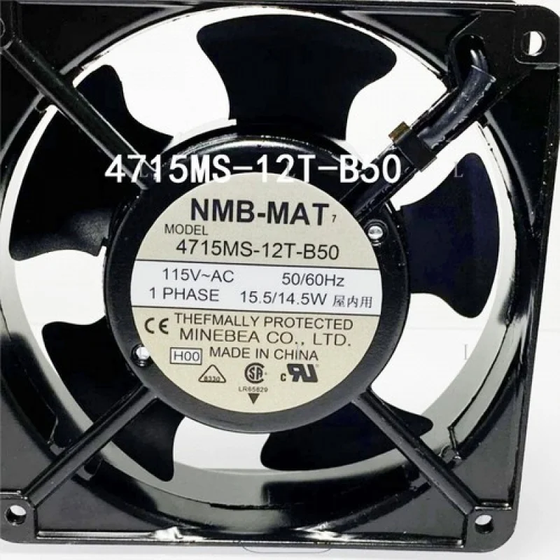 

L для осевого вентилятора NMB в штучной упаковке 4715MS-12T-B50, 14,5 Вт, 115 В переменного тока, промышленный вентилятор управления
