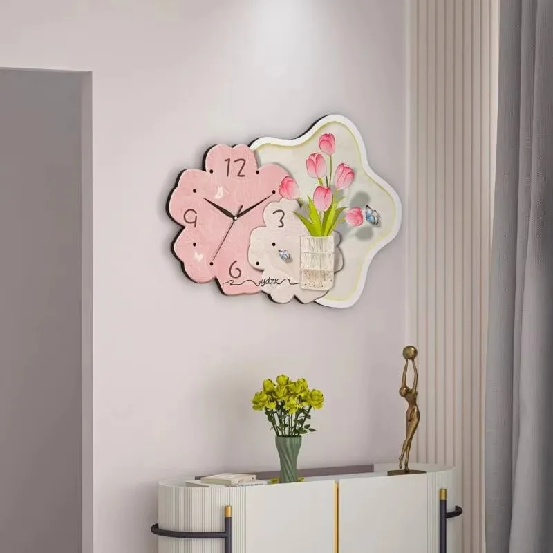 Nordic Gaming Wall Clock Cozy Garage Large Luxury Wall Clock Quiet Yoga Mecanismo Reloj Pared Furniture Home