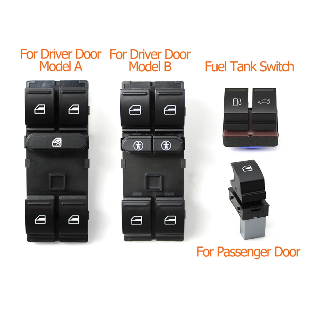 Car Electric Power Window Control Switch Fuel Tank Unlock Trunk Switch For Volkswagen VW Touareg 7L 2003-2010 7L6959857E