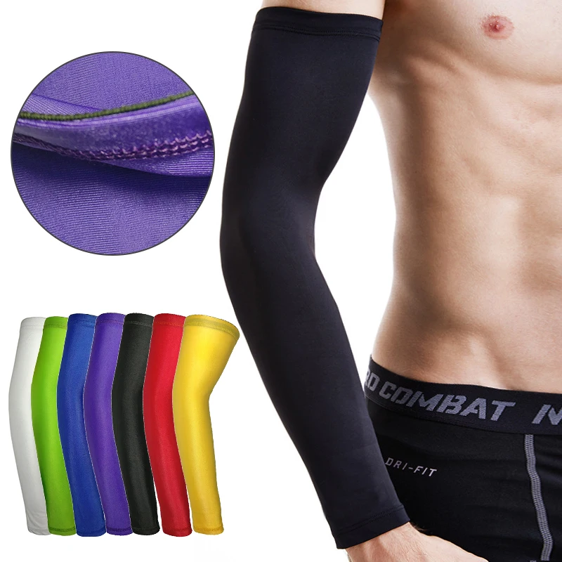 UV Protection Arm Sleeves 토시 mangas Woman Men Cycling Fingerless Gloves Cool Muff Summer Ice Silk Arm Covers