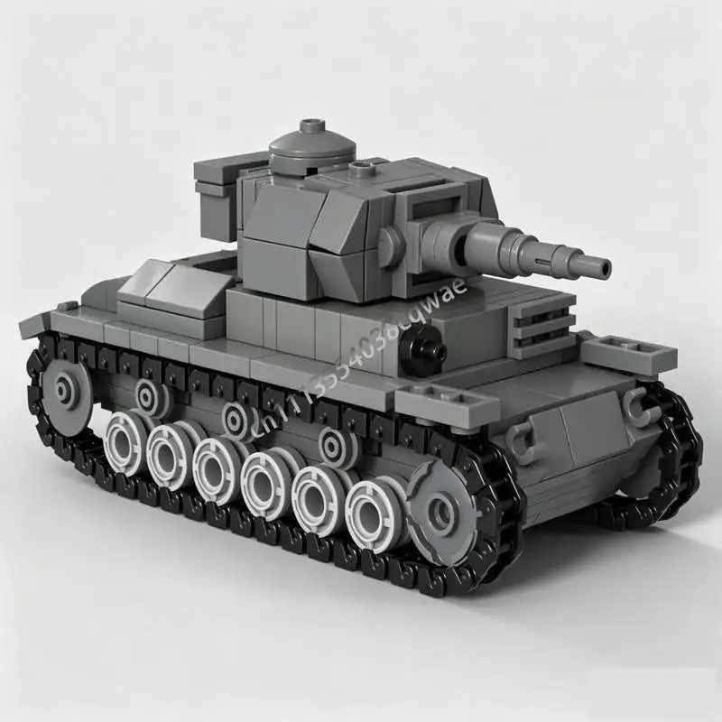 321PCS Land War Series Armored Tank MOC Model Custom Building Blocks DIY Assembly Educational Collection Display Festival Gifts
