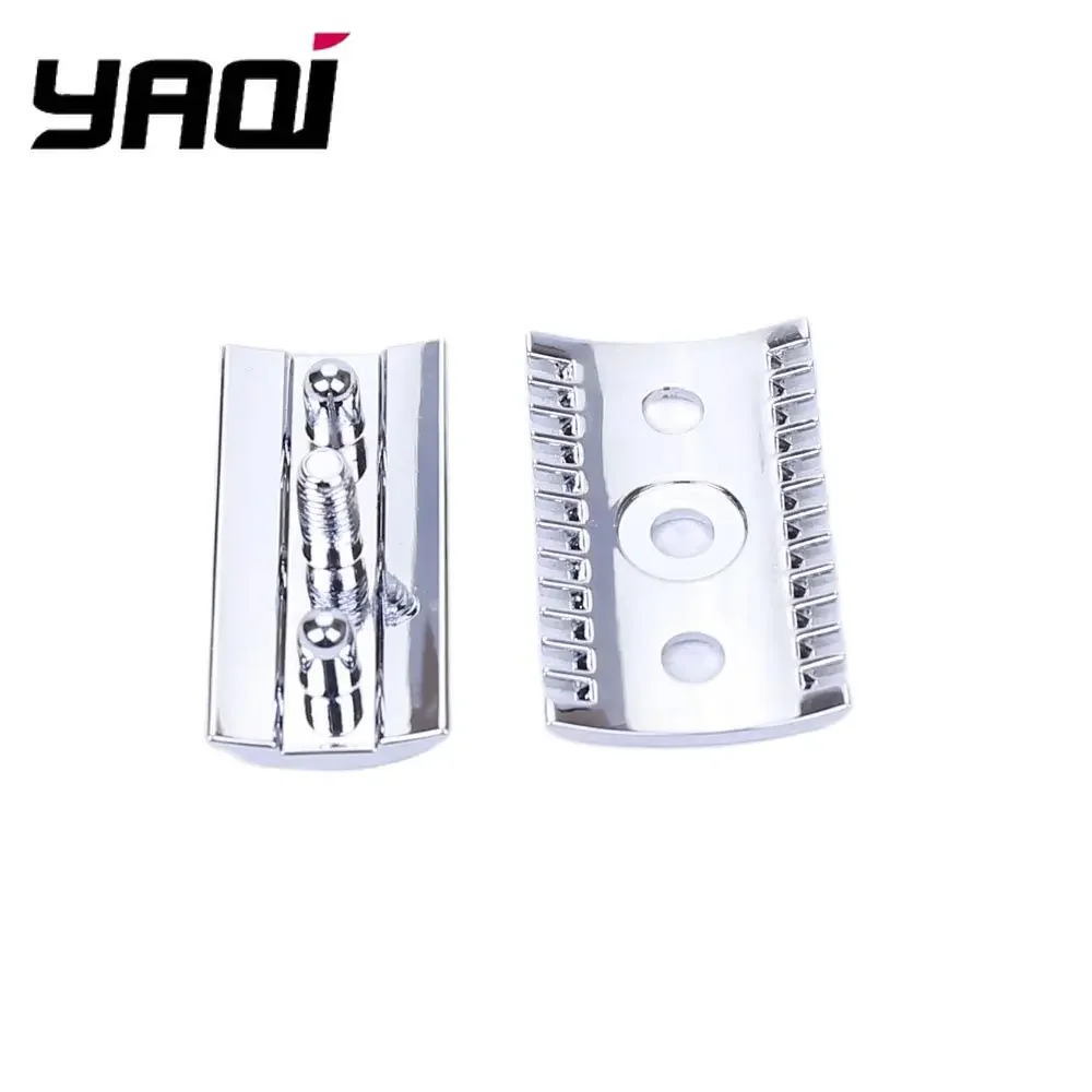Yaqi Chrome Open Comb Shaving Razor Head - Single Blade Razor Head for Men's Grooming And Facial Hair Care