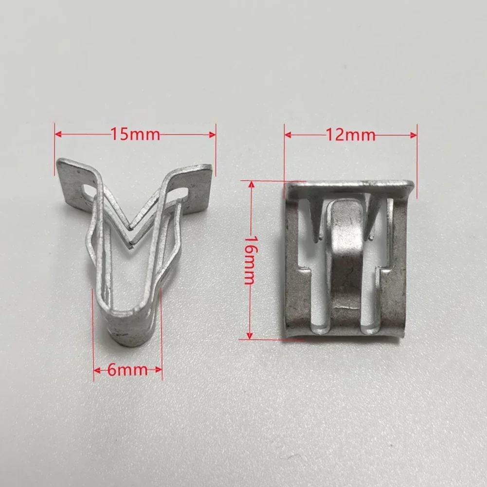 Silver Automotive Applications Car Interior Metal Retainer Clip Durable Metal Or Broken Clips Secure And Reliable Hold Accessori