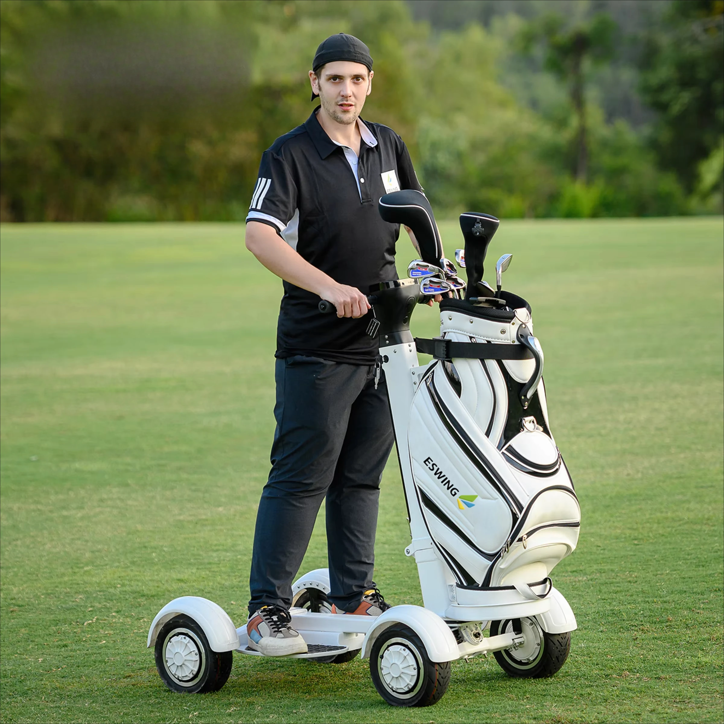 Carrello da golf per trasportatore di golf personale Controllo intelligente Potente scooter elettrico da 2000 W