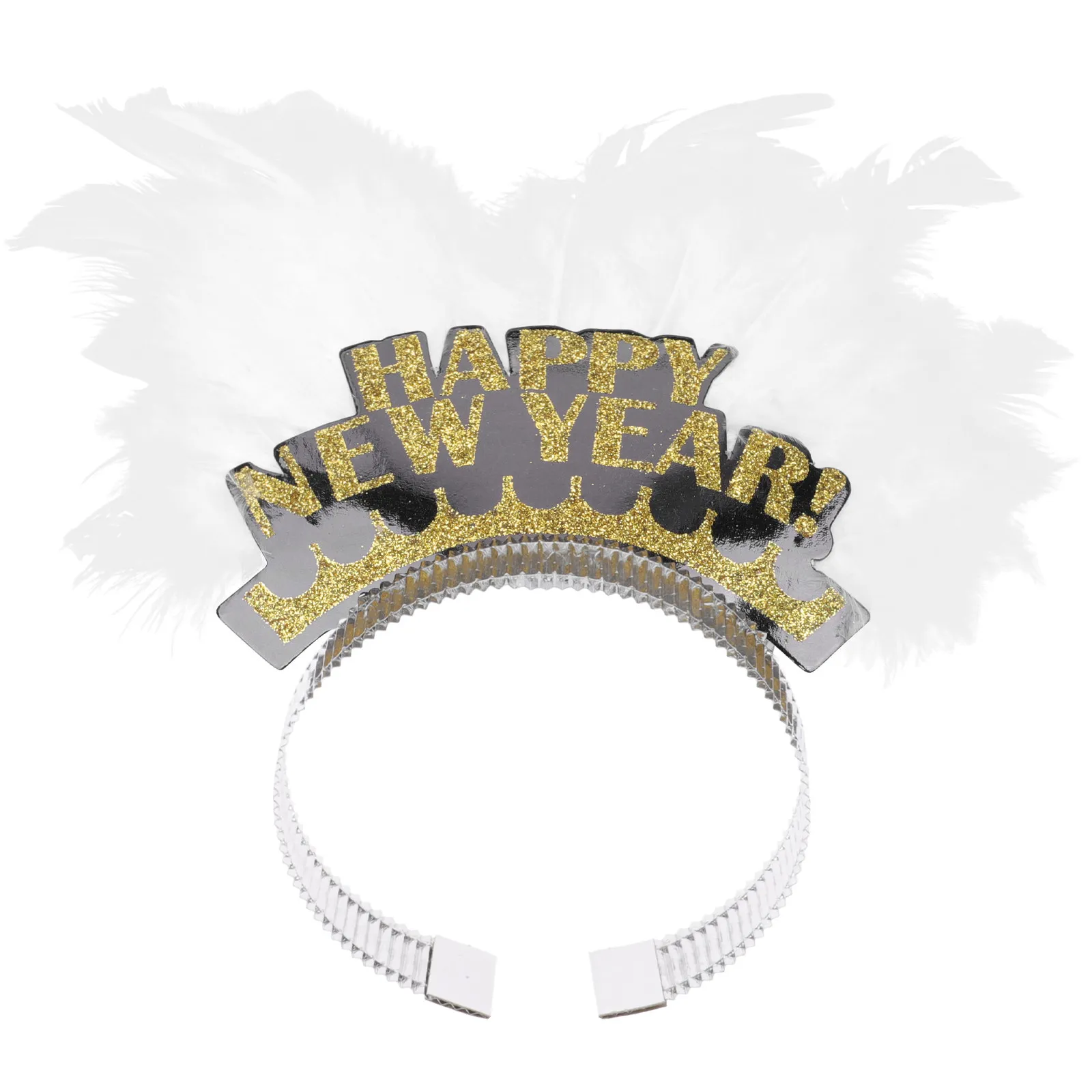 

2 шт. повязки на голову с перьями для Нового года, праздничные обручи для волос для детей и взрослых, реквизит для новогодних фотосессий, креативные аксессуары для волос