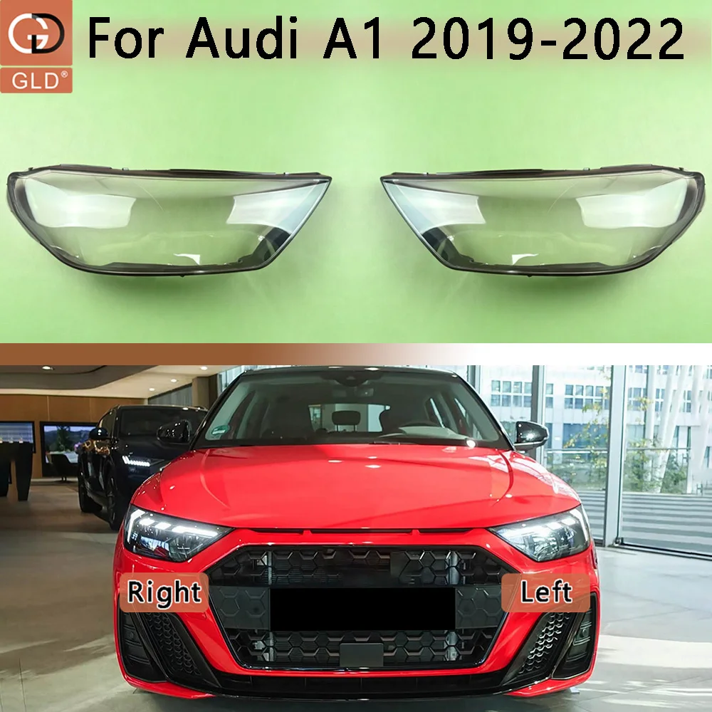 

Car Front Headlight cover For Audi 2019-2022 A1 Transparent Headlamp Cover Lamp Shade Front Headlight Shell Lampshade Lens shell