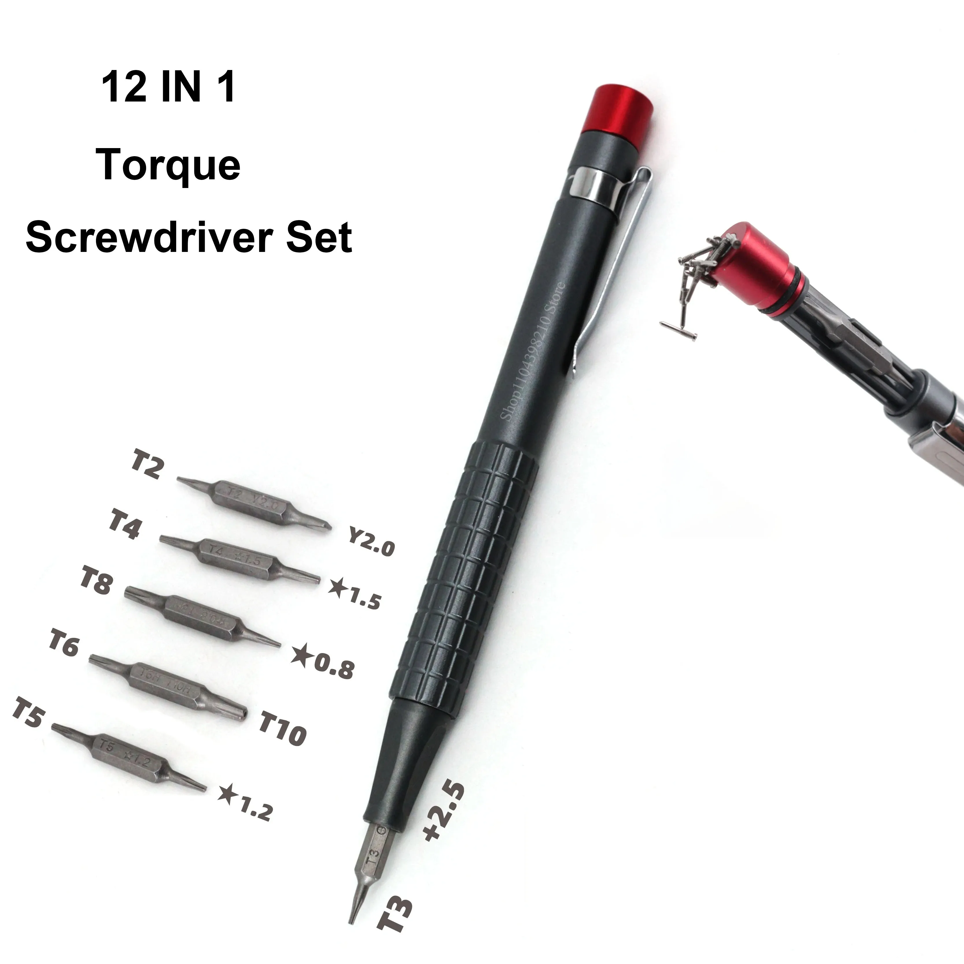 

Ремонт игровой консоли, мобильный телефон, 12 в 1, небольшой динамометрический винт, пакетная ручка, набор динамометрических отверток с двойной головкой