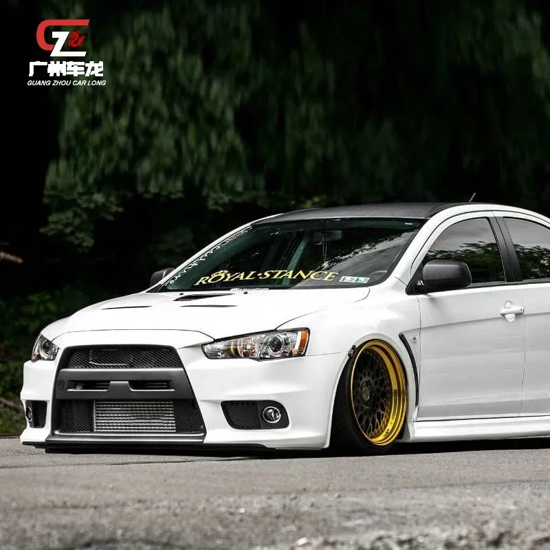 Hot sale Injection PP Car Body kit Front bumper EVO Style For Mitsubishi Lancer 2009-2015 Car bumper