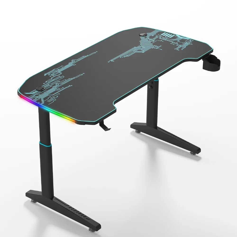 

# Computer RGB Game Table Adjustable Height Desk Sitting Table