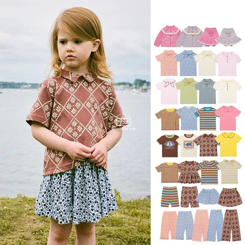 

Детская одежда 2026: Новая летняя футболка MP для малышей (для девочек и мальчиков), милые футболки с бантом, хлопковые топы для детей, повседневная верхняя одежда
