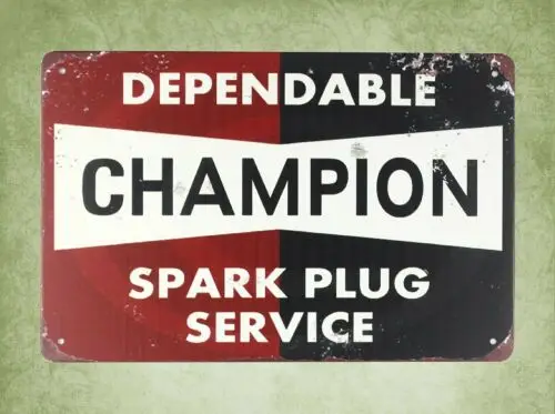 advertising plaque dependable plug servicetin metal sign