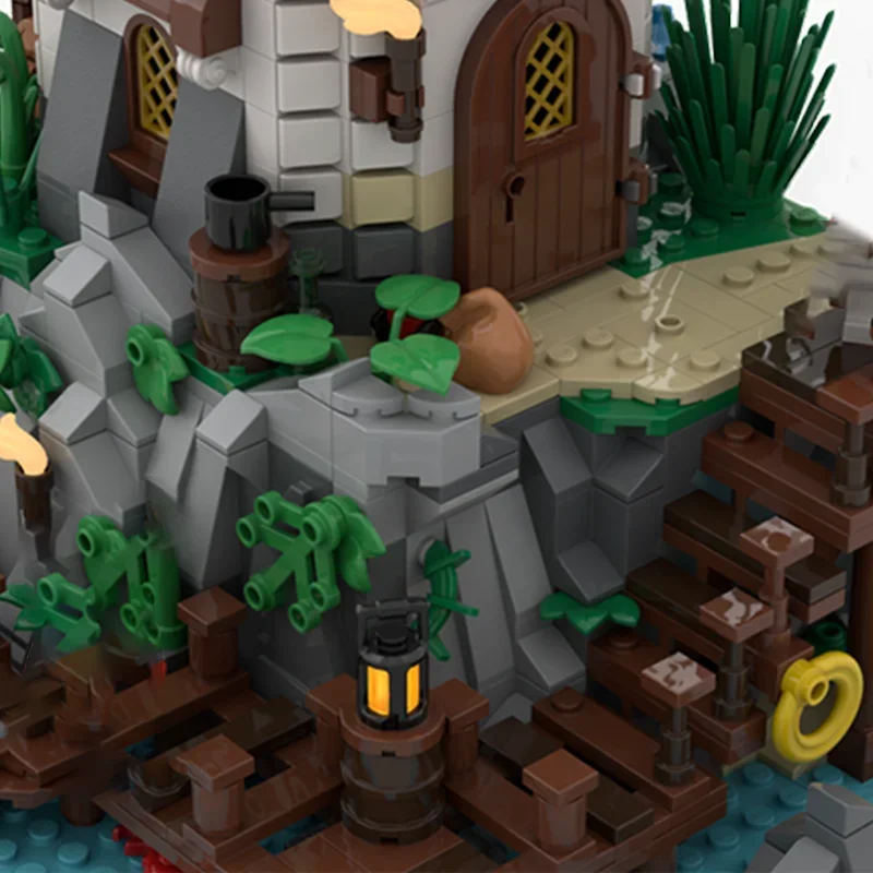 ตัวต่อ Moc Empire Lighthouse 1144 ชิ้น ชุดสร้างบ้านซ่อนเร้นโจรสลัด DIY ของเล่นเสริมสร้างความคิดสร้างสรรค์ ชุดตัวต่อแบบจำลอง ของขวัญวันเกิด สำหรับตั้งโชว์