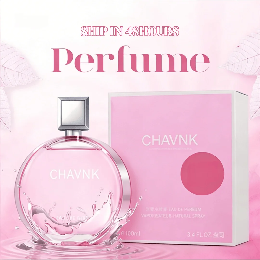 

100ml Elegant Women Eau De Parfum Soft Floral Long Lasting Fragrance Minimalist Pink Bottle Perfect For Daily Use And Gifting