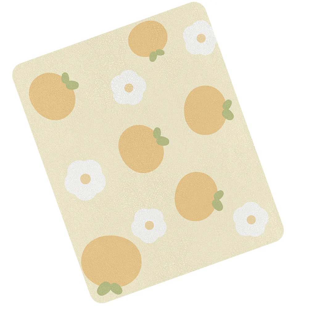 

Dish Drying Mat Creative Shape Lightweight Heat Insulation Non-Slip Absorbent Multi-Use Kitchen Countertop Water Absorbent