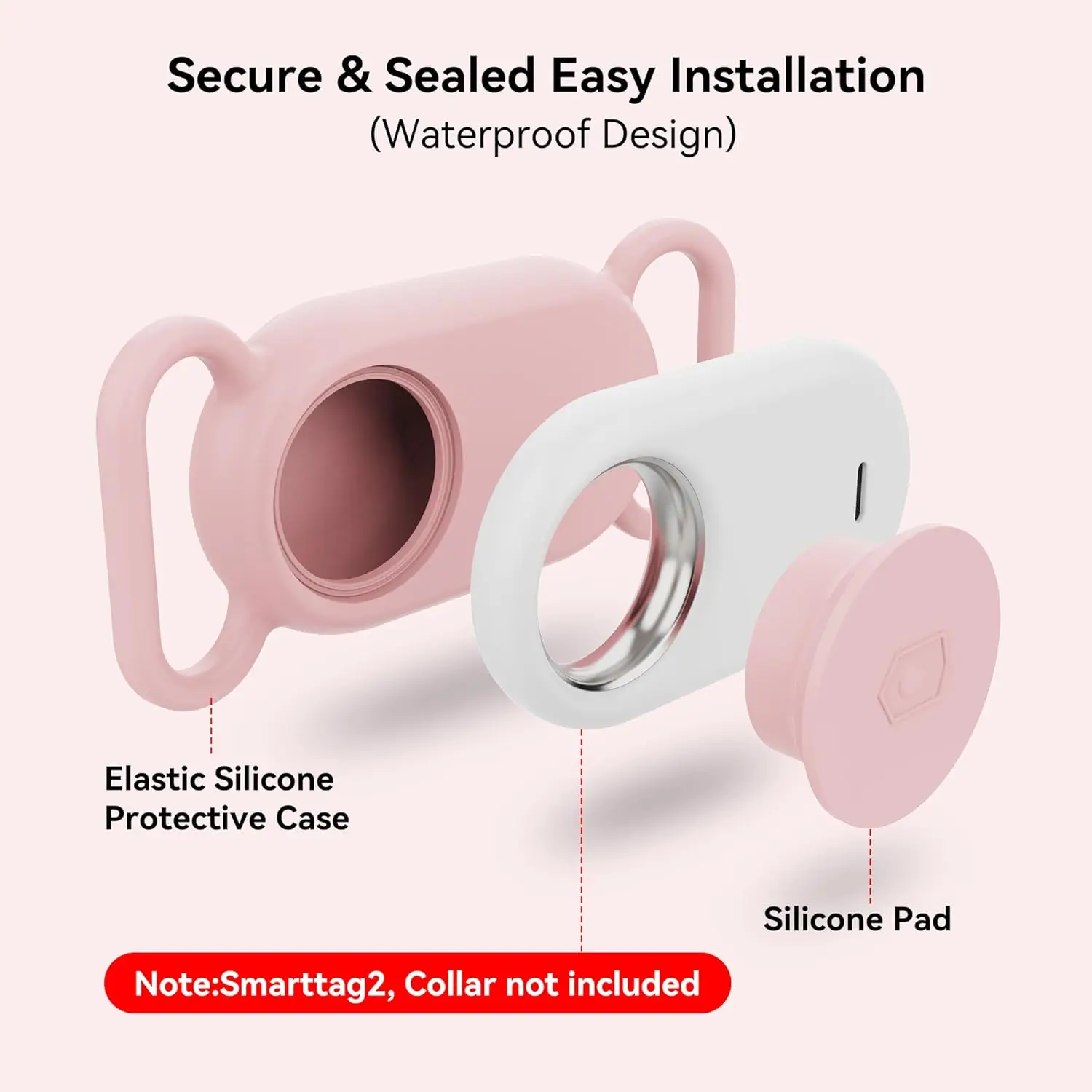 ギャラクシー Smarttag 2 シリコン保護ケース防水ペット首輪ホルダー抗紛失トラッカーカバー Smarttag2 アクセサリー