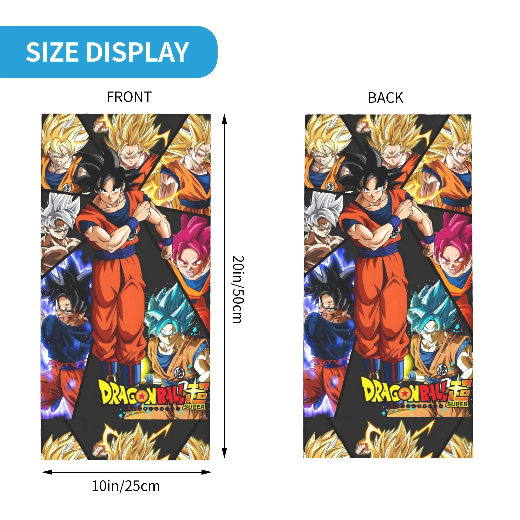 D-Dragon B-Ball Z Gokus Adorable Anime Bandana Neck Warmer Women Men Winter Ski Tube Scarf Gaiter Cute Cartoon Face Cover