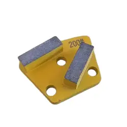 9Pcs Diamond Trapezoid Metal PCD Pads Grinding Blade Hard Concrete Stone Grinding Shoe For Marble Granite Stone Terrazzo Floor