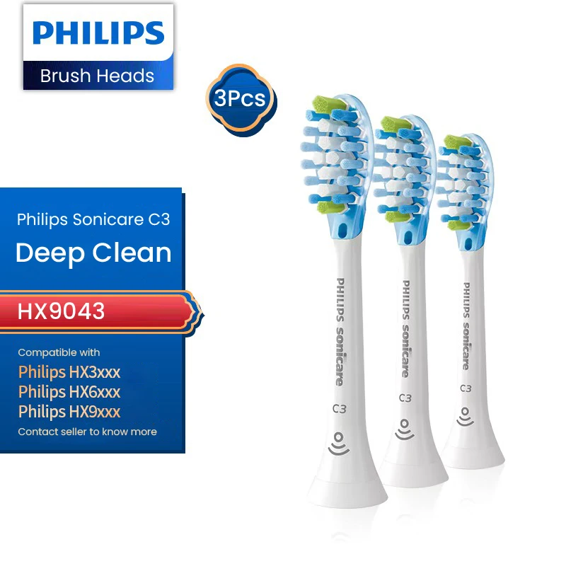 Philips HX2033 Tandenborstel Vervangende Kop DuPont Kleurveranderende borstelharen voor mondreiniging Geschikt voor HX3 HX6 HX9 Serie