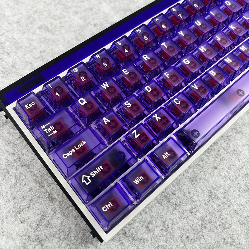 

Original high purple transparent keycap PC material mechanical keyboard 101 keys
